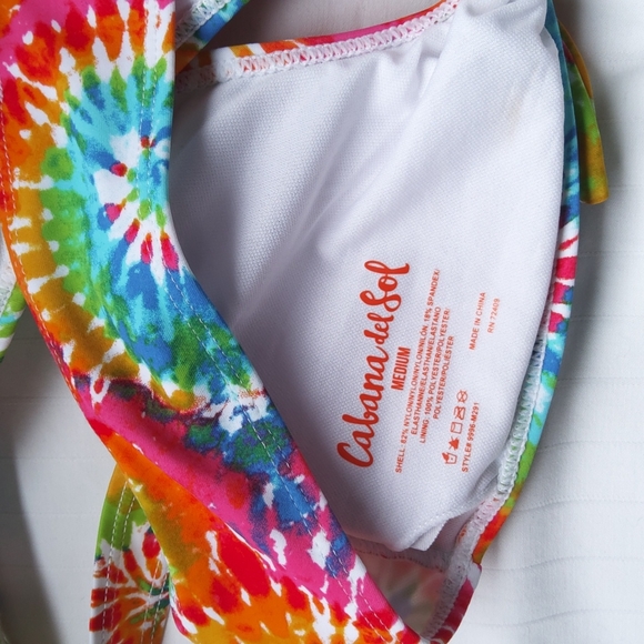 Cabana del Sol Tie Dye Bikini NEW- Sz. Med - Picture 4 of 5